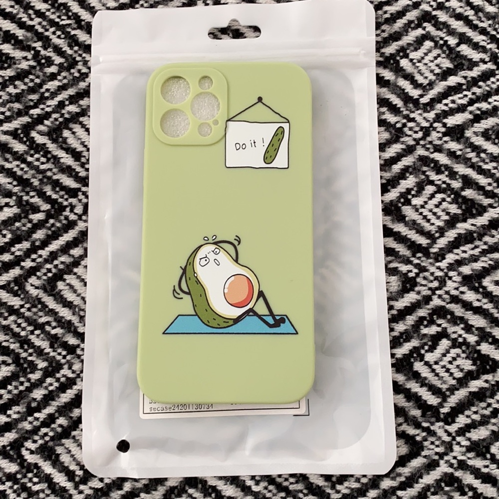 NEW Cartoon Avocado iPhone case for 12 Pro